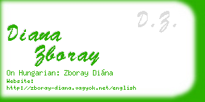 diana zboray business card